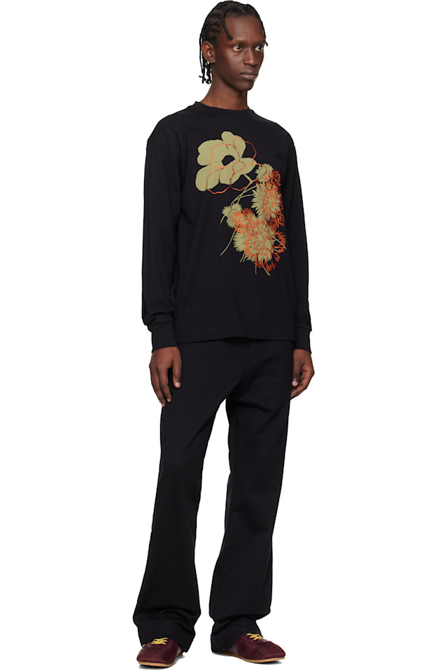 Dries Van Noten Футболка с цветочным принтом — фото 4