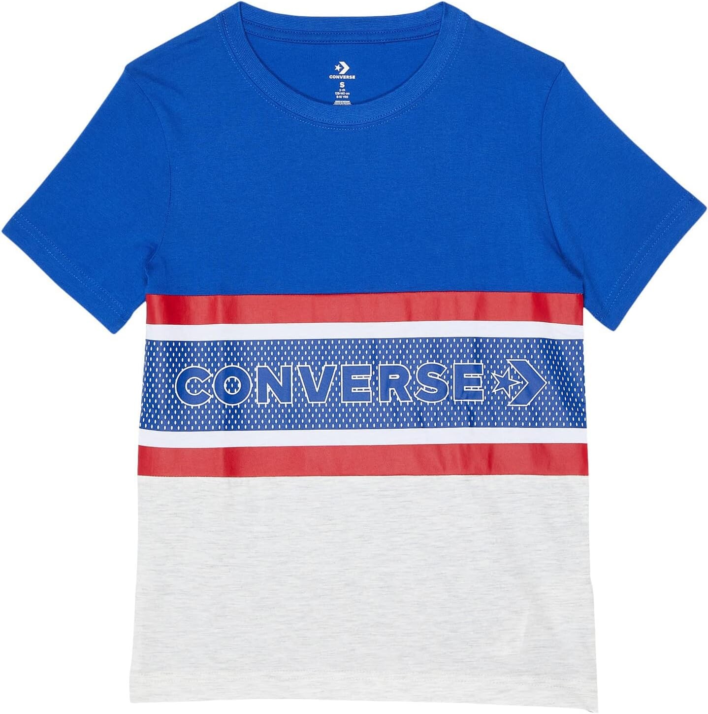 

Футболка Converse Retro Striped Short Sleeve Tee, синий