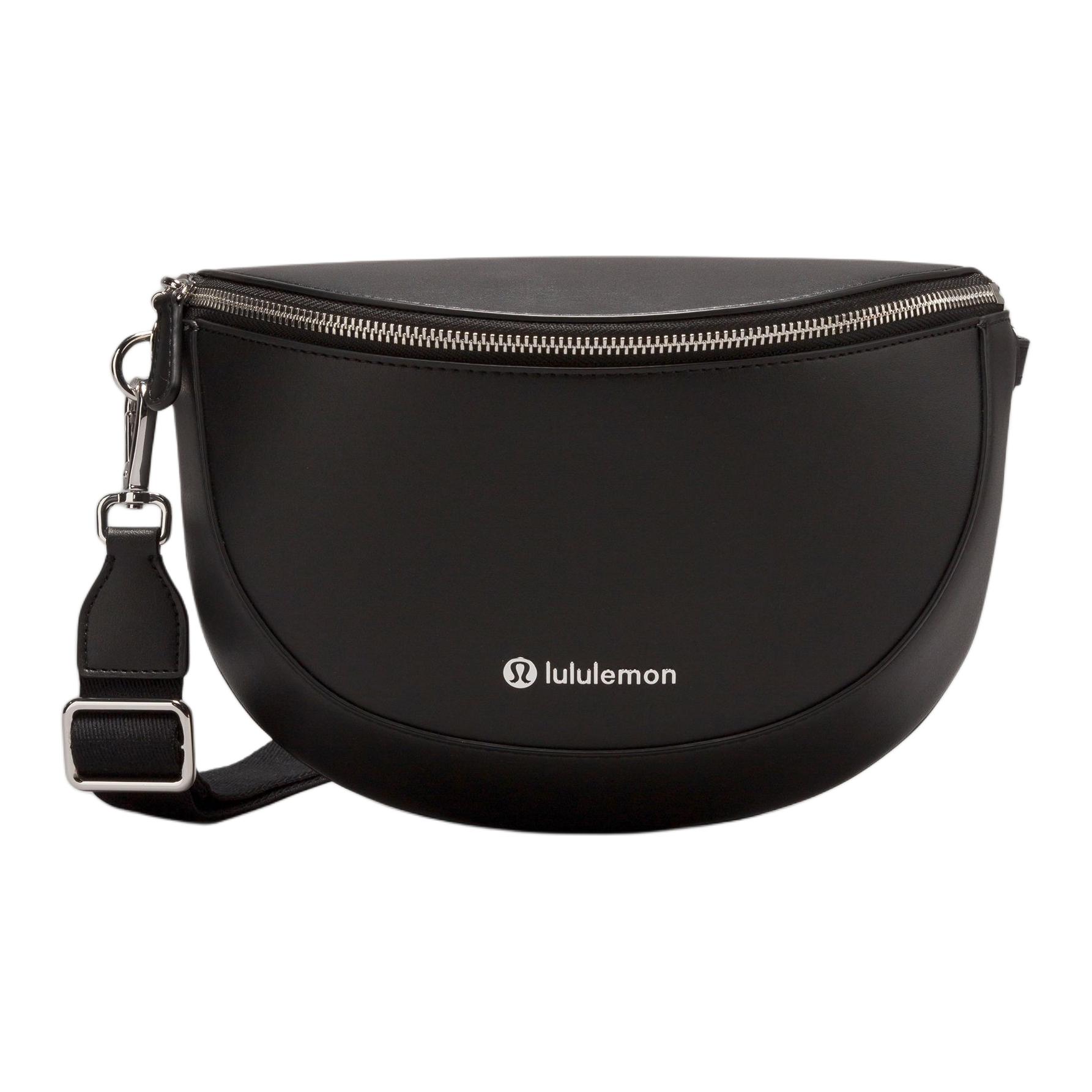 

Lululemon Женская сумка через плечо из искусственной кожи черного цвета, Black