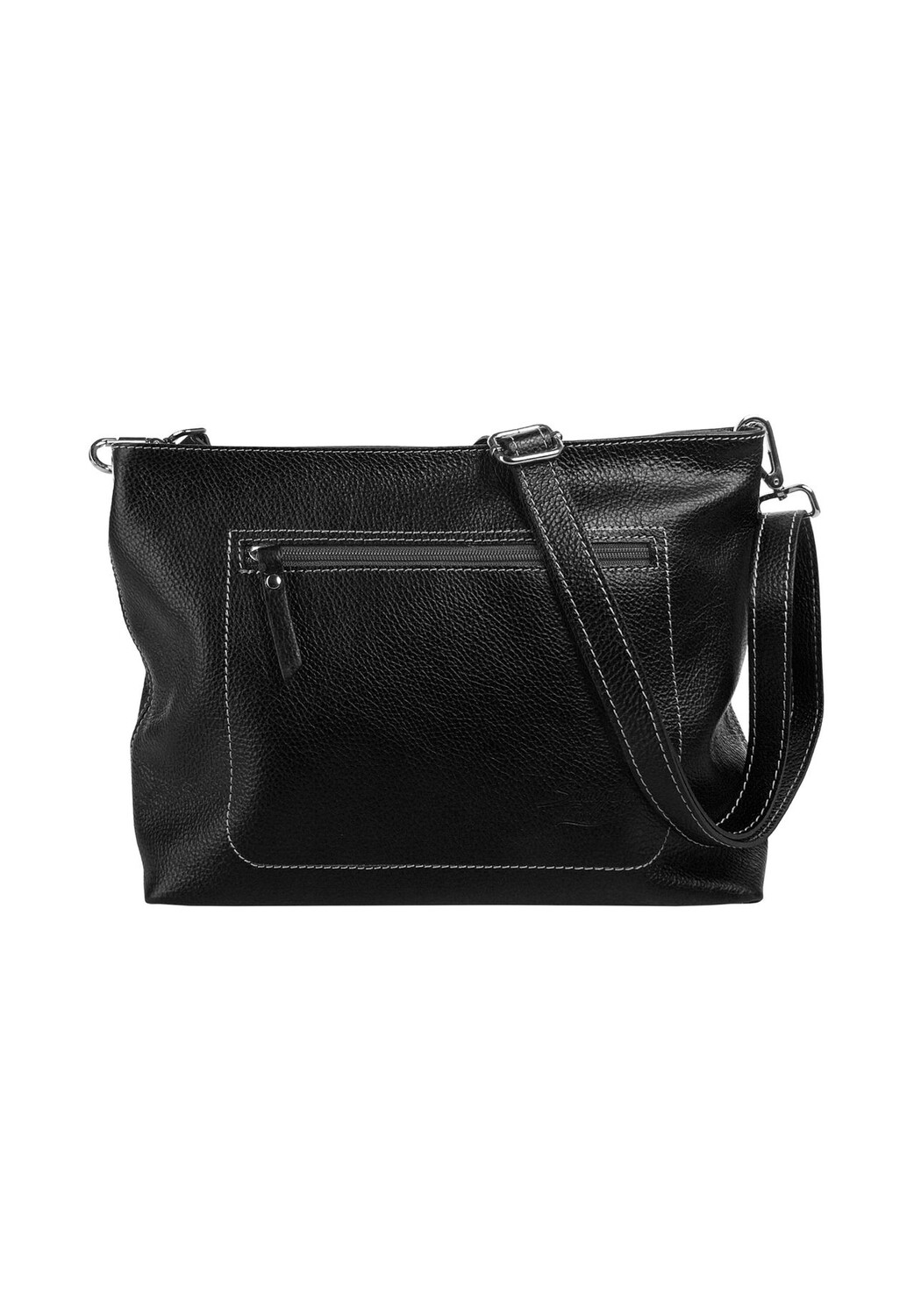 

Сумка через плечо, натуральная кожа, производство Италия Samantha Look, черный