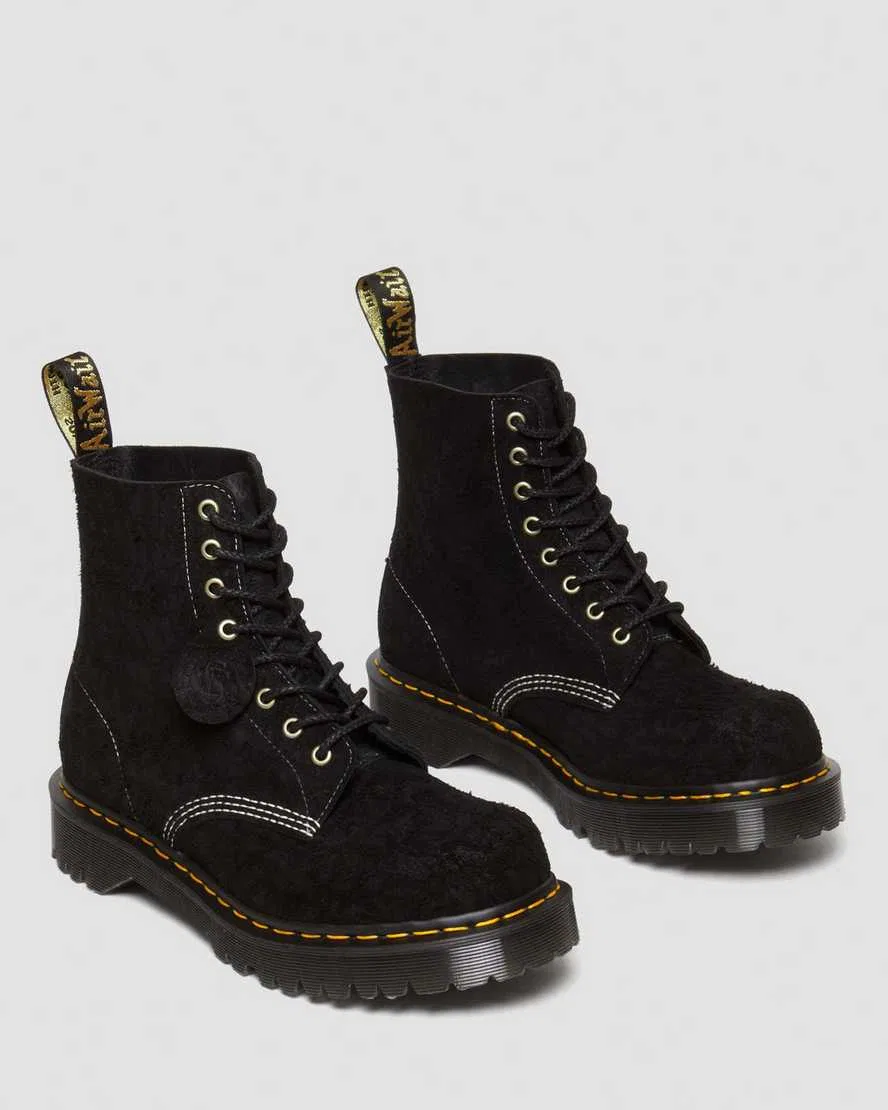 Ботинки на шнуровке из тисненой замши, изготовленные в Англии в 1460 году Dr Martens, бежевый, коричневый — фото 4