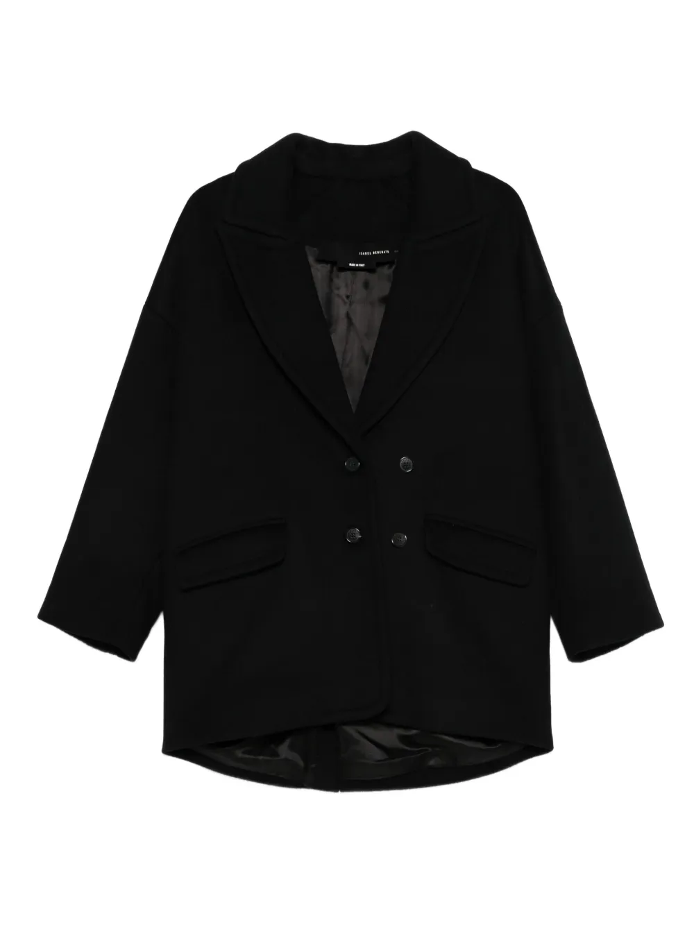 

Двубортное пальто Isabel Benenato, черный