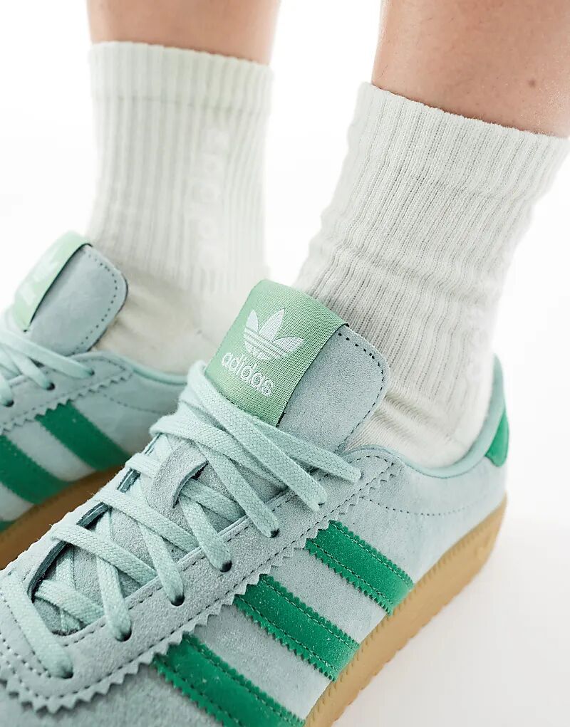 Кроссовки Bermuda зеленого цвета adidas Originals — фото 4
