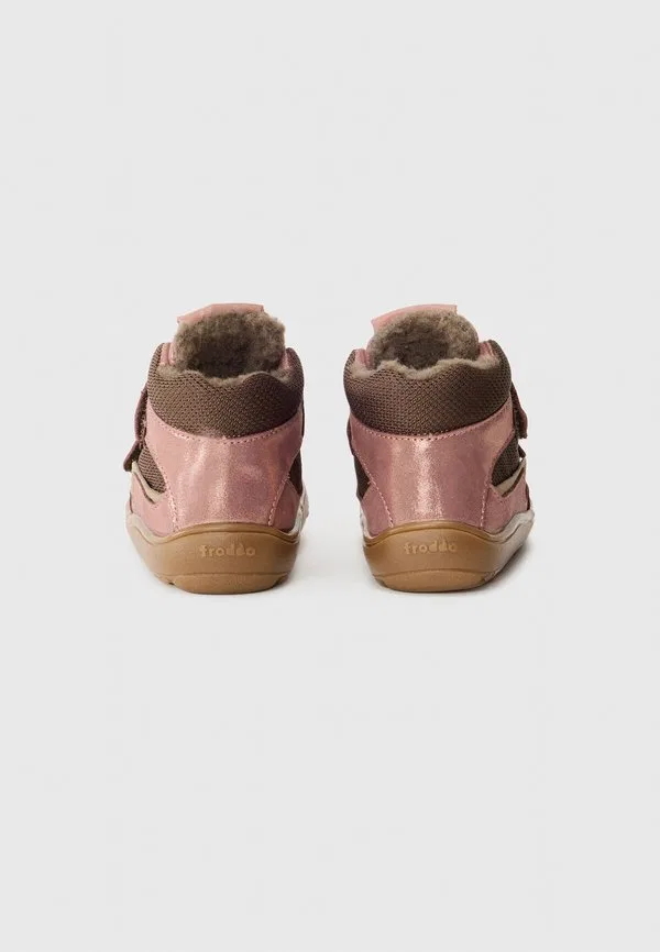 Высокие кроссовки barefoot tex из шерсти, розово-золотистого цвета Froddo, Pink/Gold-Coloured — фото 3
