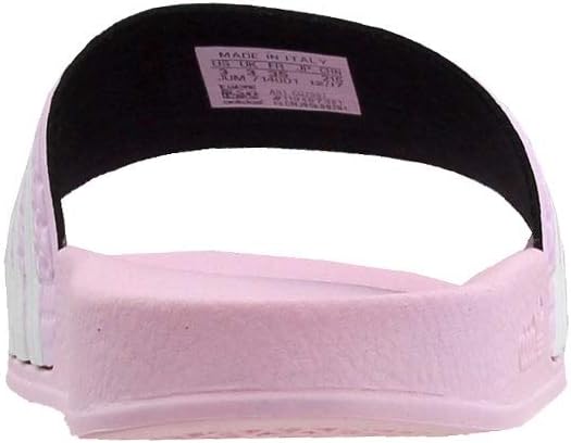 Шлепанцы adidas унисекс-детские Adilette, белый/розовый — фото 3