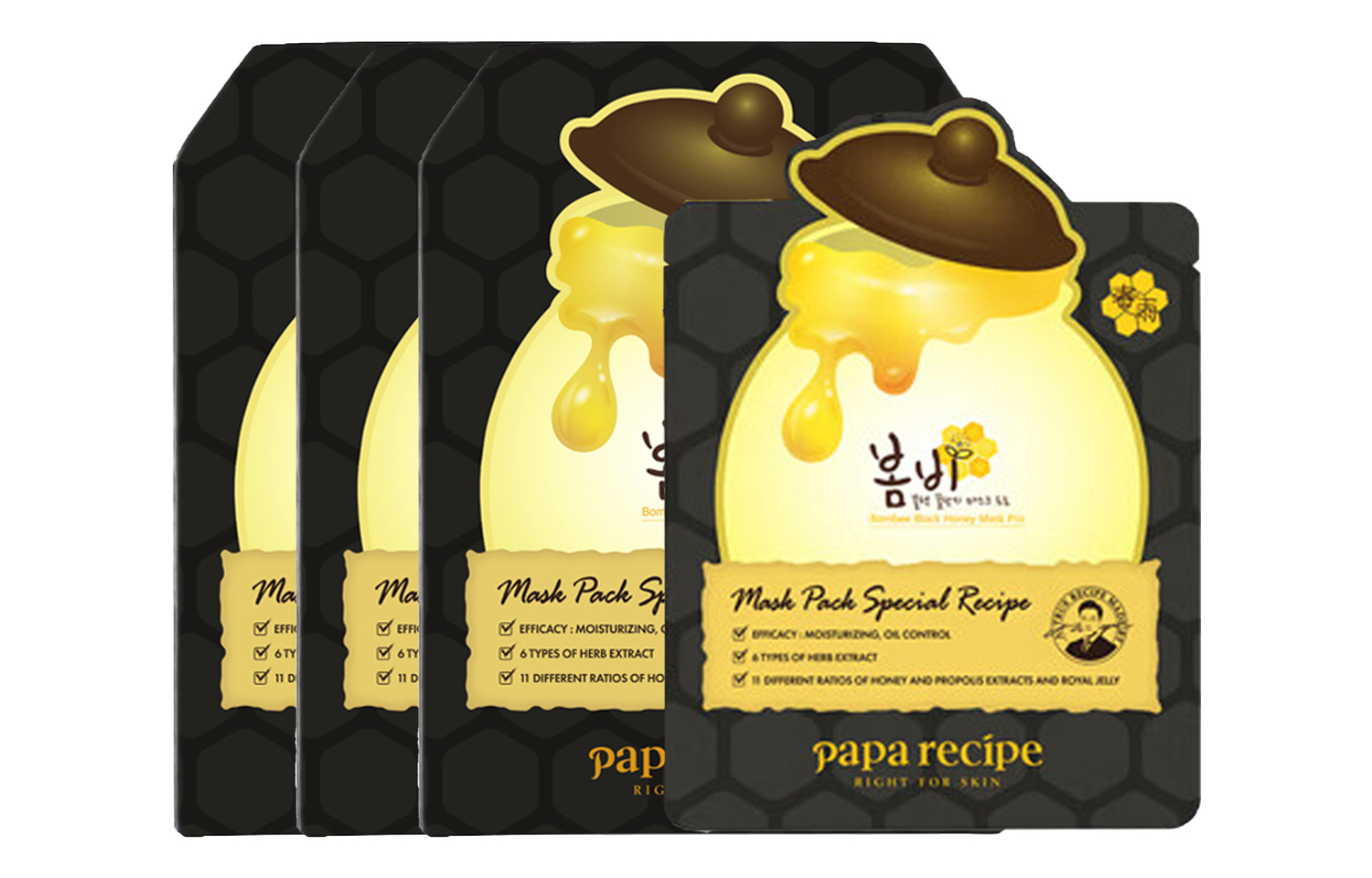 

Papa Recipe 3 черная медовая маска для лица увлажняющая, питающая и контролирующая жирность 25мл*10 шт