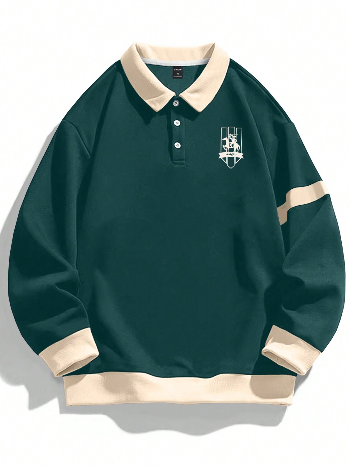 

Толстовка мужская Manfinity Sporsity с буквенным принтом, зеленый / белый