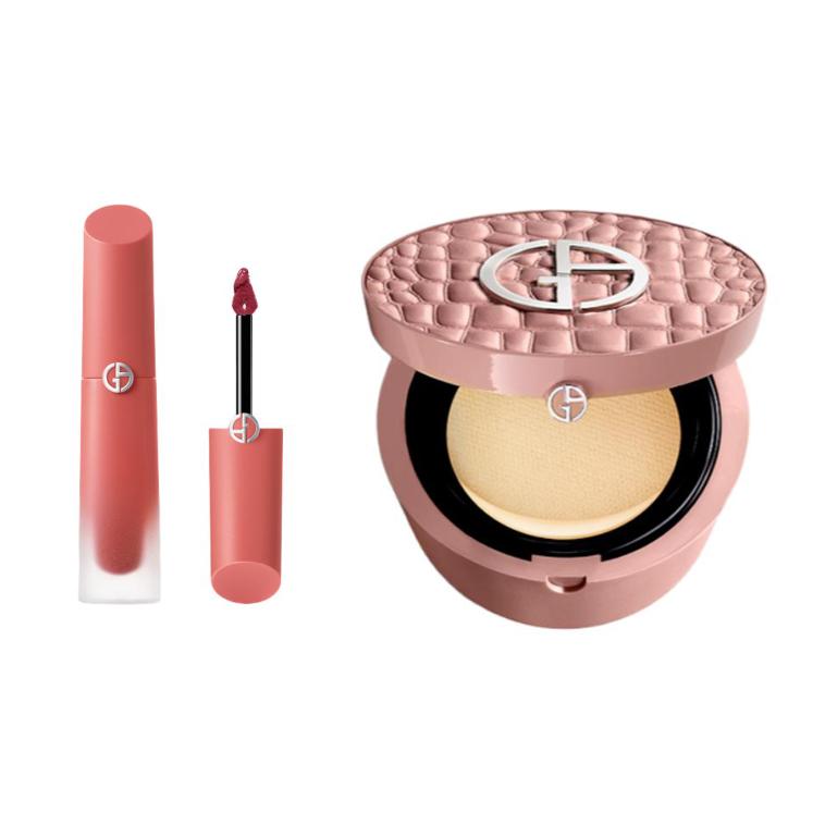 

GIORGIO ARMANI AMANI Nude Brown Red Air Cushion Nude Brown жидкая помада для макияжа наборы легко растушевываются 4мл+15г