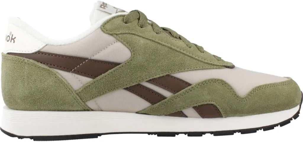 Кроссовки Reebok Unisex Classic Nylon, Grittygreen Simplebrown Mineral Grey — фото 4