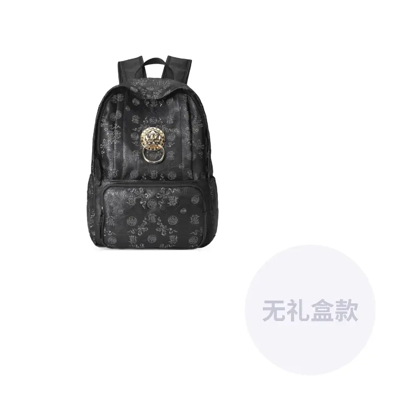 

Черный унисекс рюкзак из нейлона с ПВХ основой, One Size 2