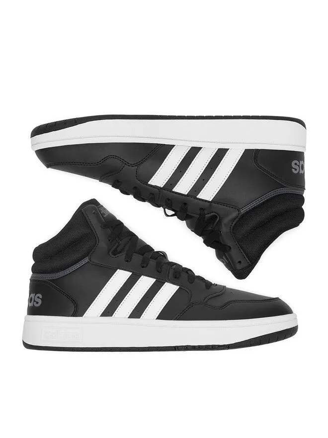 Adidas Кроссовки HOOPS 3.0 MID GW3020 черные — фото 4
