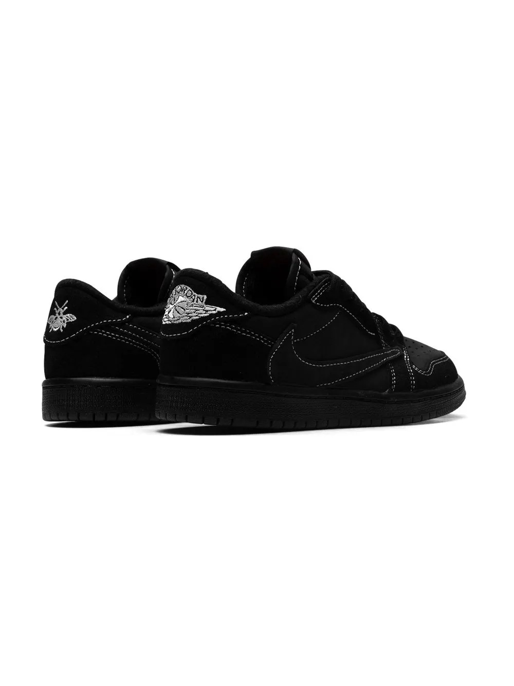 Кроссовки Air Jordan 1 Low из коллаборации с Travis Scott Jordan Kids, черный — фото 3