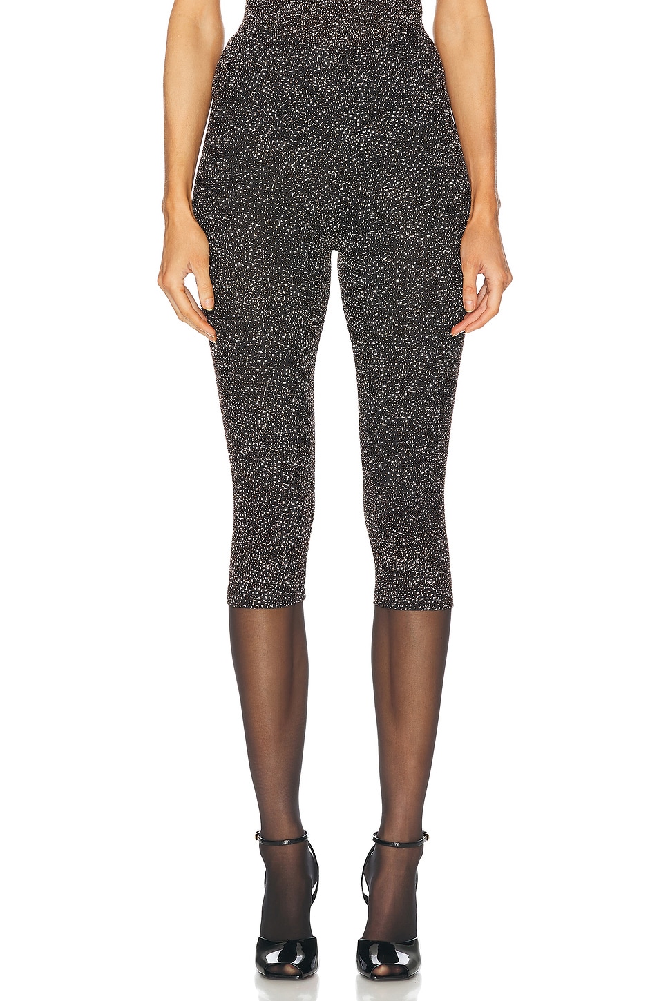 

Cassia Capri Брюки Beaufille, Black & Gold