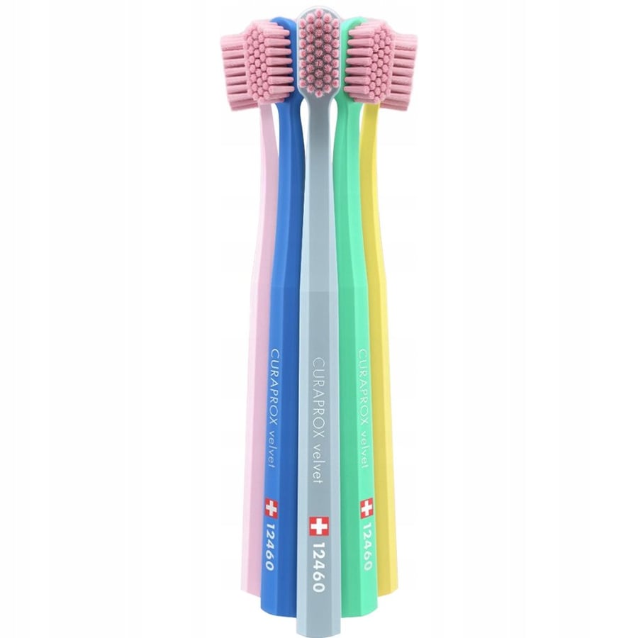 Зубная щетка Curaprox CS 12460 бархатная (многоцветная) x3 — фото 2