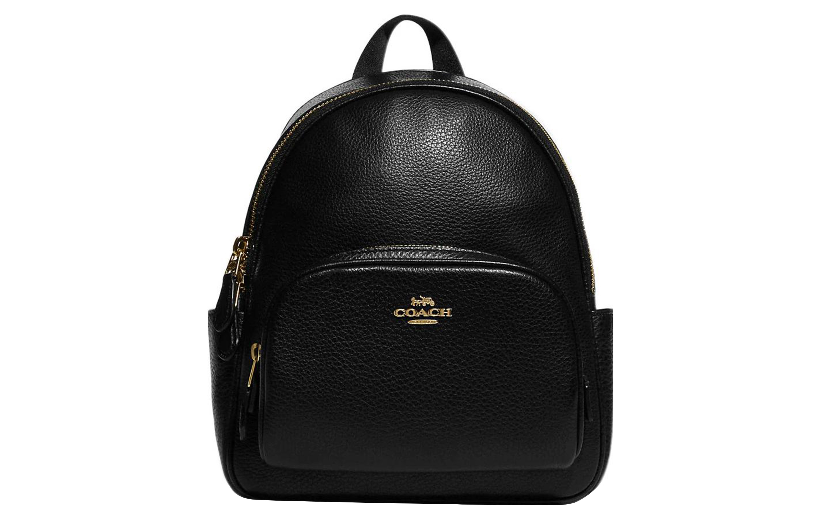 

COACH Маленький женский рюкзак Court Textile, кожа, черный