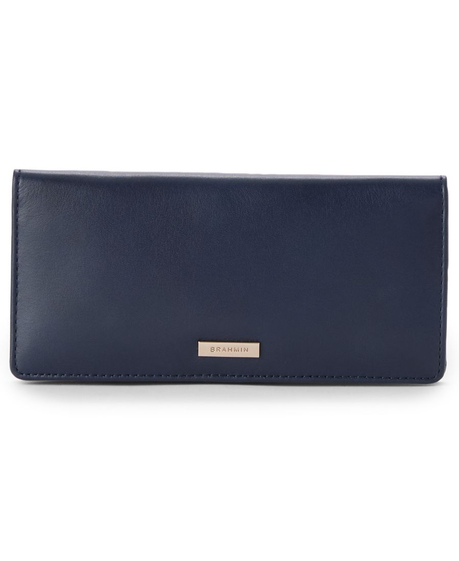 

Тонкий трехсекционный кошелек Ady Belcanto с карманом на молнии Brahmin, Navy Belcanto