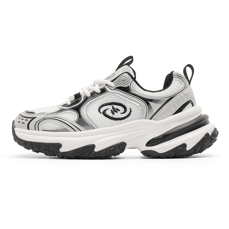 

Высокие устойчивые к истиранию нескользящие низкие массивные кроссовки Unisex BAOZAOGONGYANG, x547 белый серебряный серый