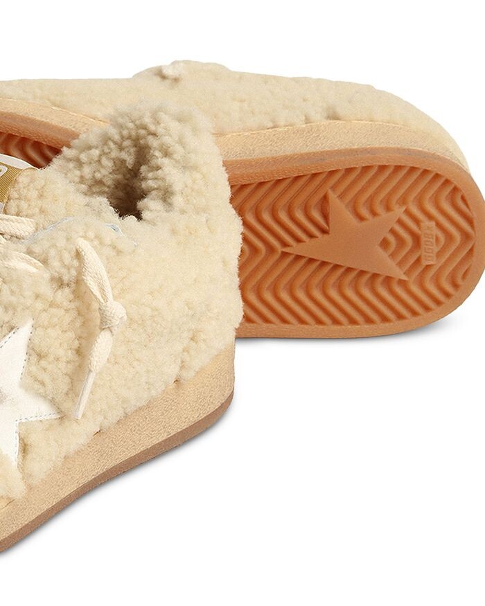 Женские низкие кроссовки Ball Star Shearling Golden Goose — фото 4