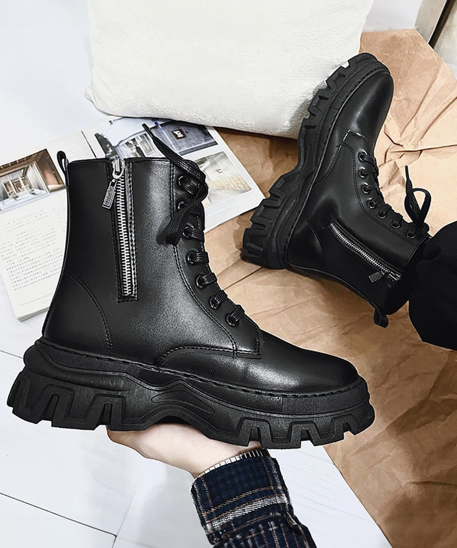 Кроссовки aimoha с легкой подошвой, легкие ботинки Aimoha Mens, black — фото 3