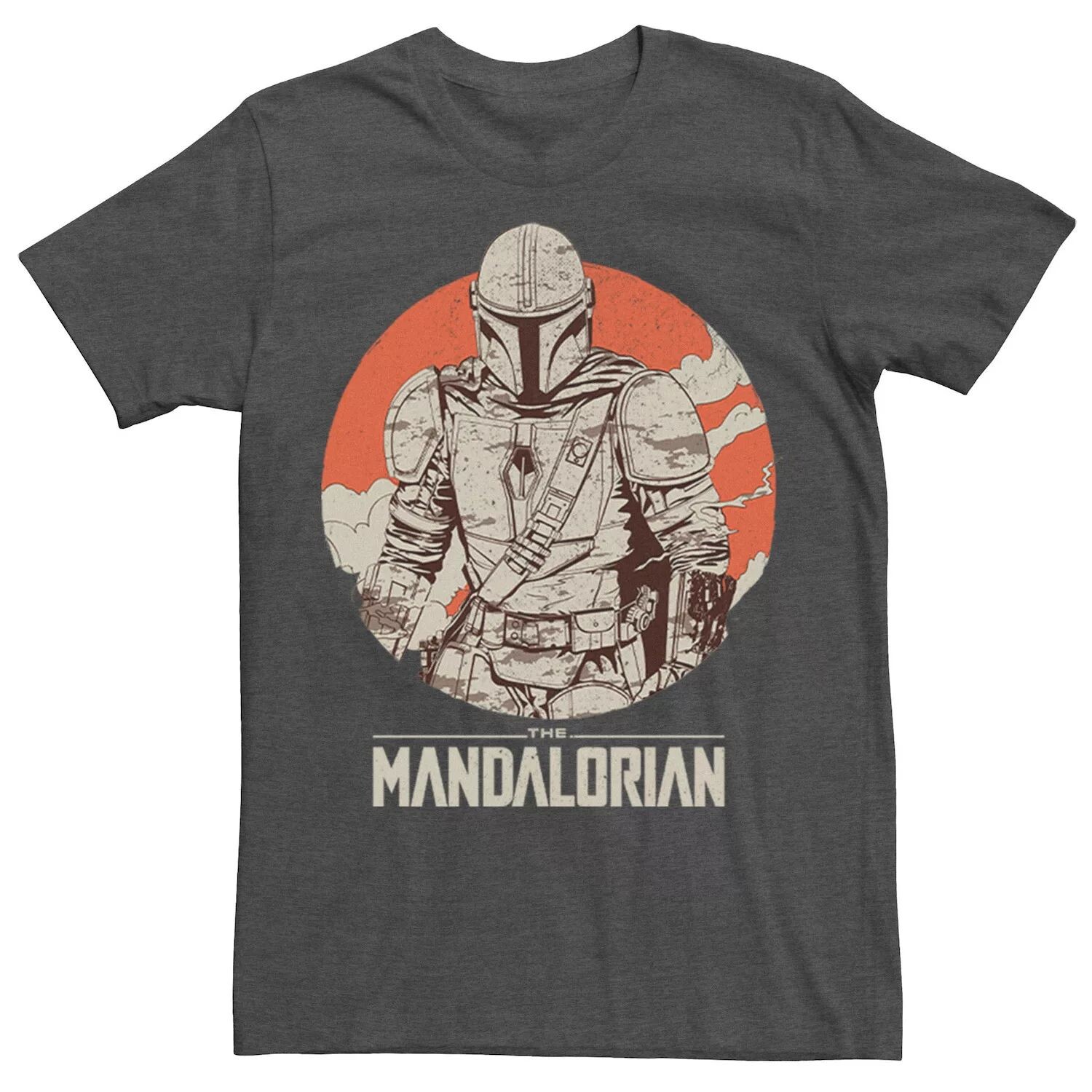 

Мужская футболка The Mandalorian Orange Sun Portrait Star Wars