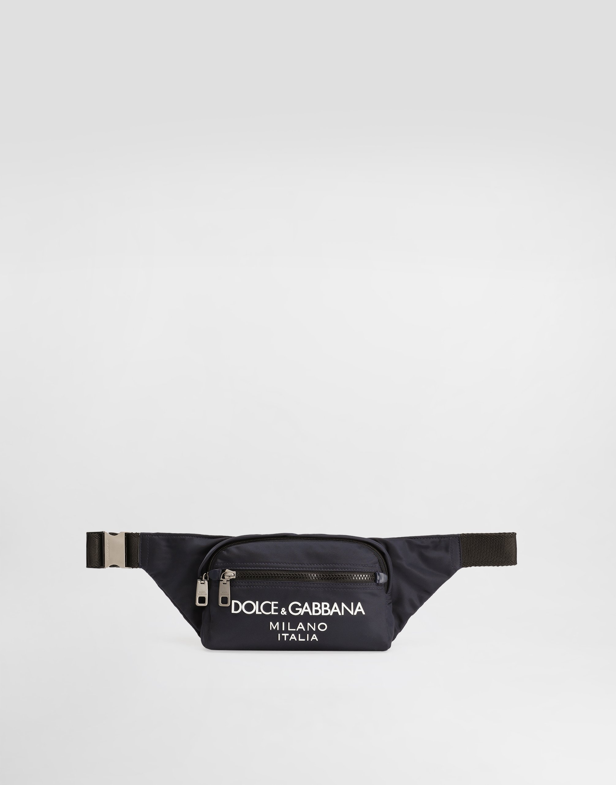 

Маленькая нейлоновая поясная сумка Dolce & Gabbana, синий