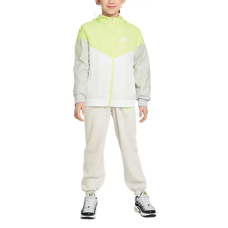 Куртка Sportswear Windrunner Stain Repel Lemon Yellow/White/Photon Nike, светло- желтый/белый/серый — фото 4