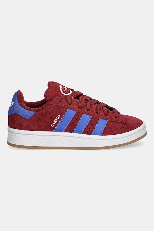 Детские замшевые кроссовки Campus 00s Adidas Originals, бордовый — фото 2