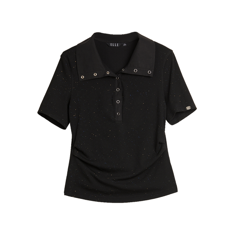 

ELLE Футболка женская Black Lapel с зауженной талией