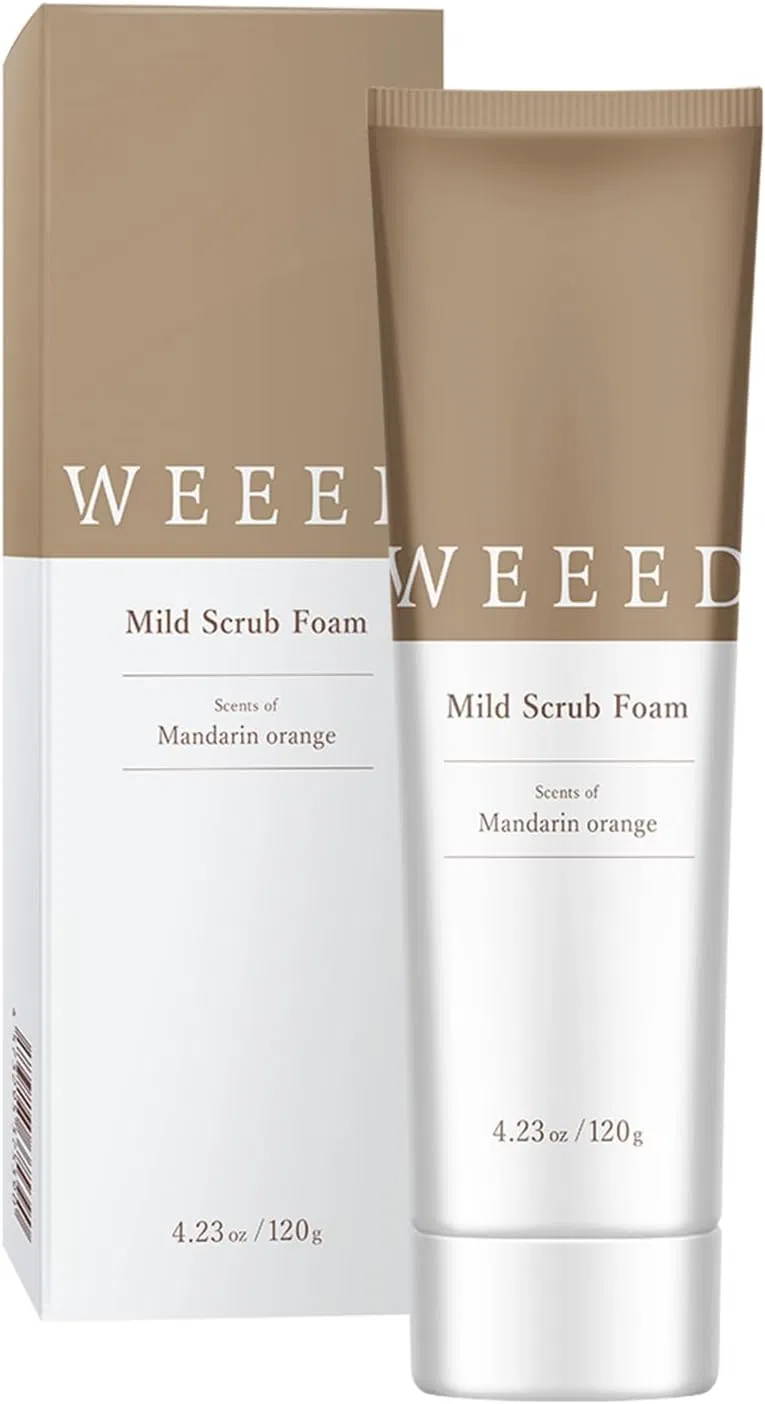 Пенка-скраб для лица WEEED с мандариновым ароматом, 120 г