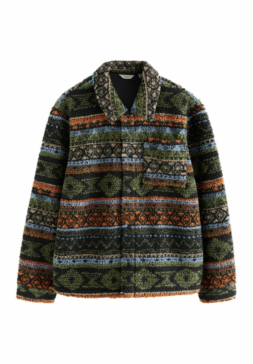 

Флисовая куртка REGULAR FIT - PRINTED Next, черный