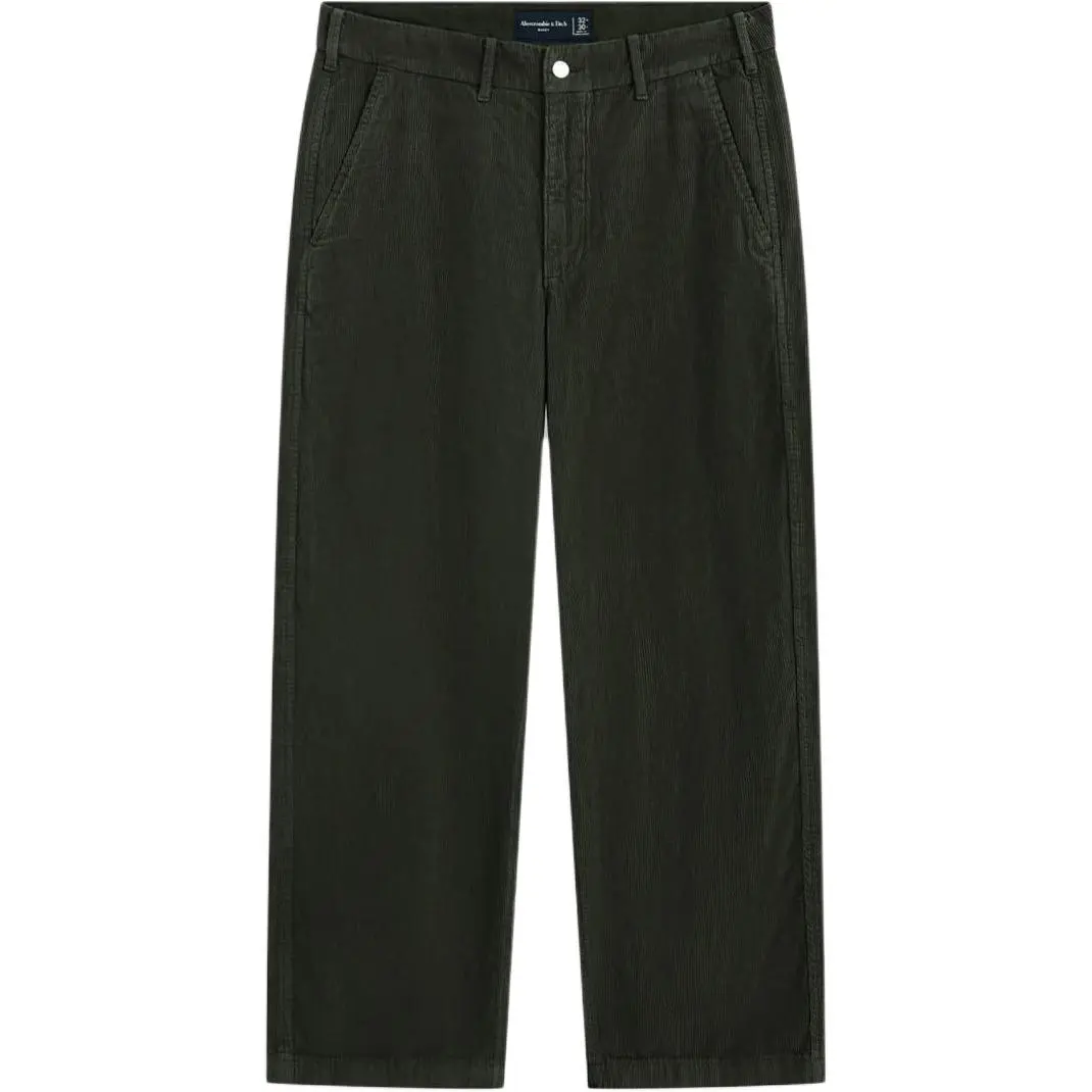 

Мужские повседневные брюки Abercrombie＆Fitch, оливковый