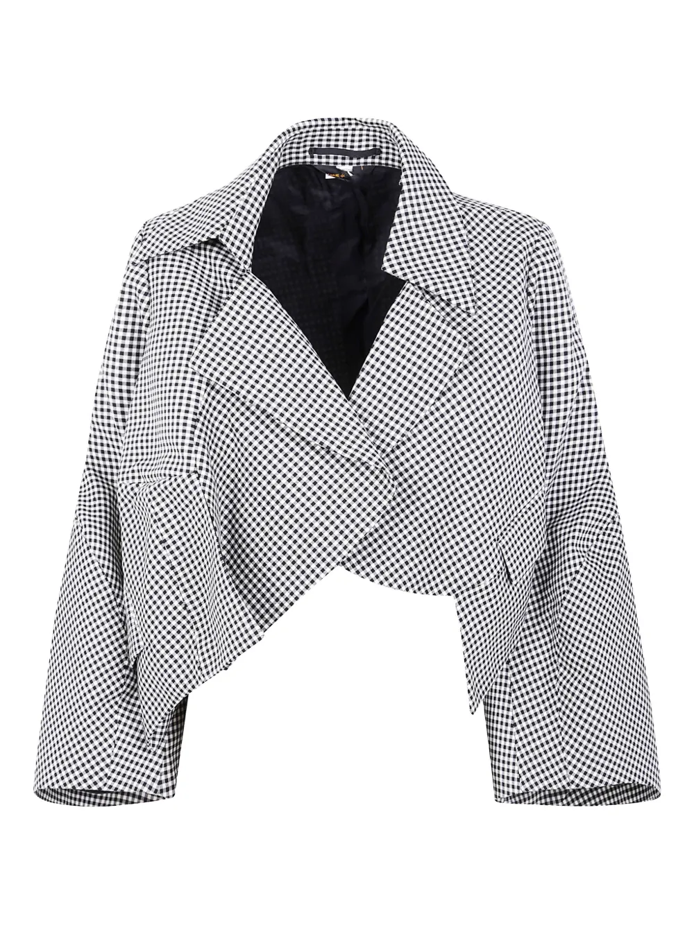 

Пиджак в клетку гингем COMME DES GARCONS, черный