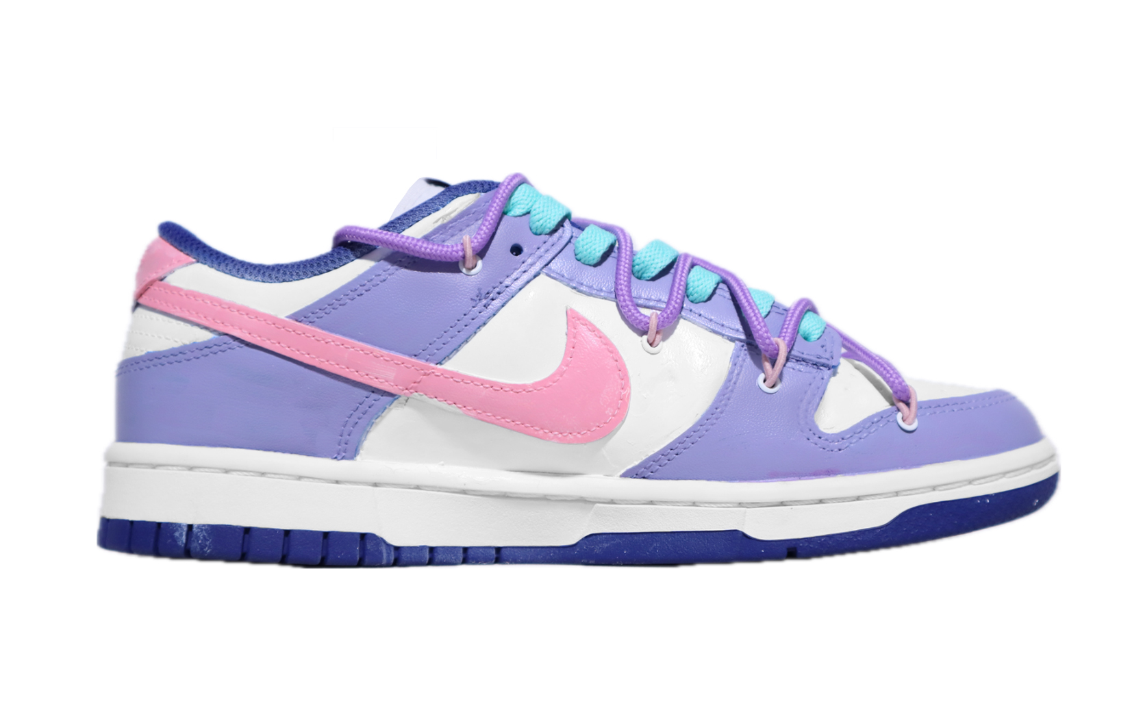 

Кроссовки Nike Dunk Skateboarding Shoes Women's Low-top White, Purple, Blue, светло-фиолетовый