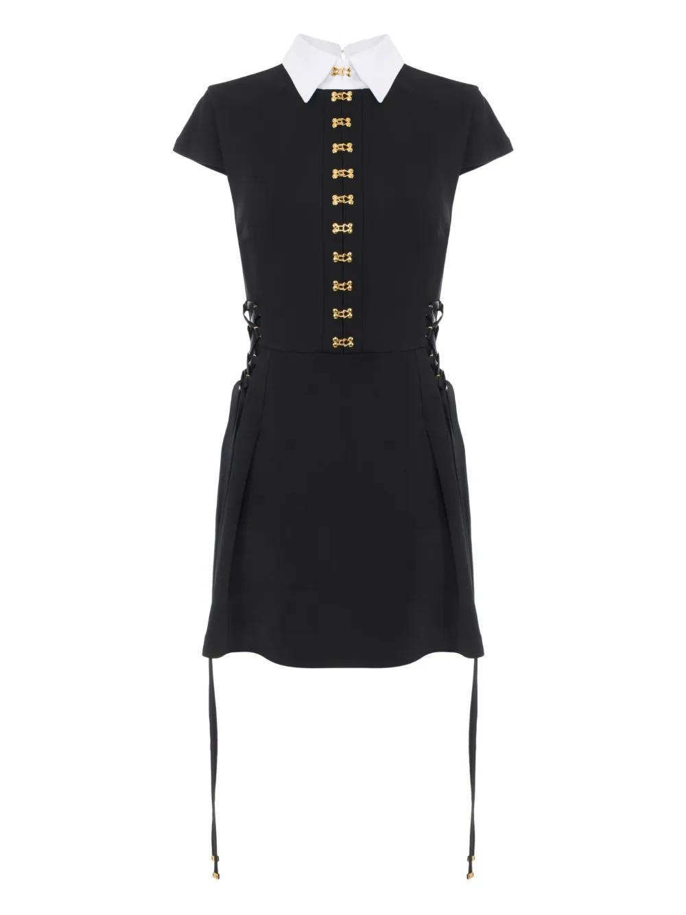 

Платье мини со шнуровкой Elisabetta Franchi, черный