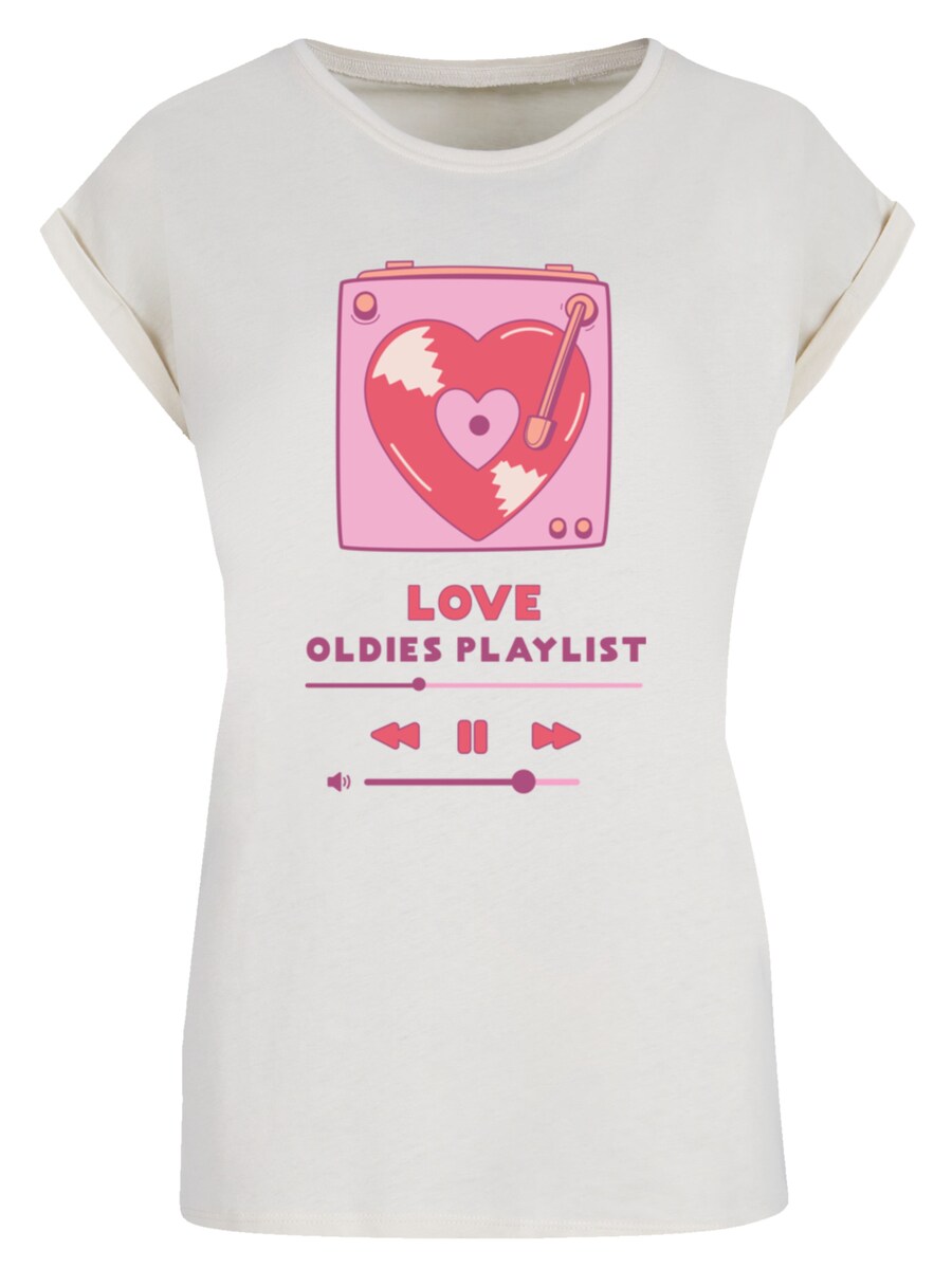 

Рубашка F4NT4STIC Love Oldies Playlist Valentinstag, бежевый