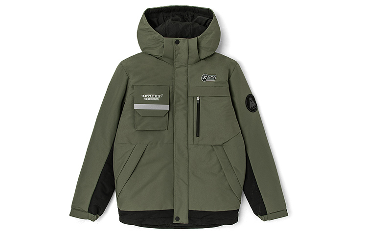 

Пуховики мужские с капюшоном Moderate Others Kappa, зеленый-3061