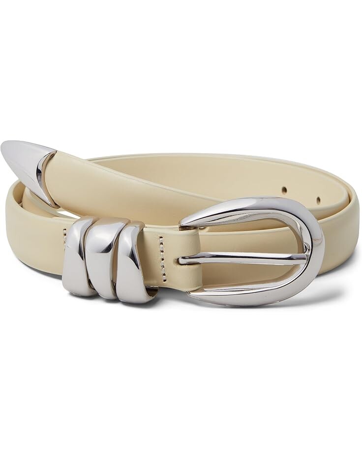 

Ремень Madewell Triple Metal Keeper Belt, экрю