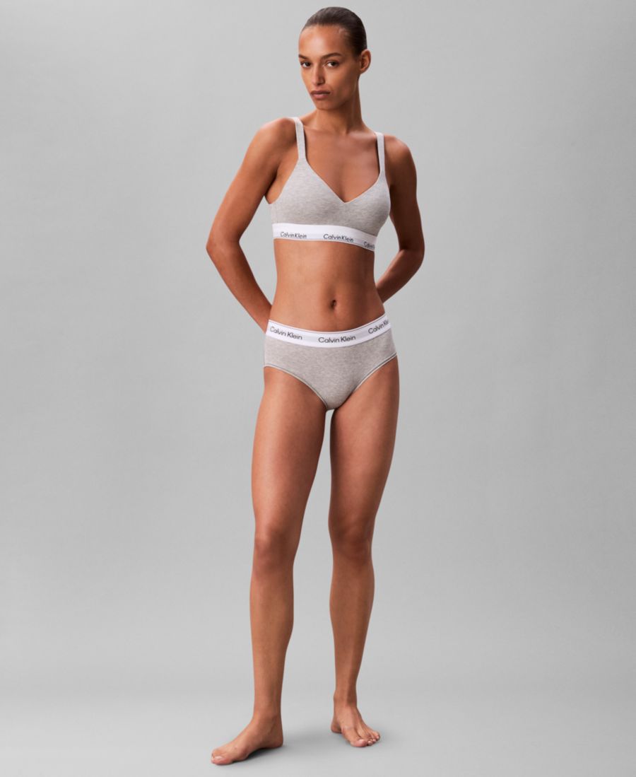 Женский бюстгальтер-топ с полной поддержкой и эффектом подтяжки Calvin Klein, Heather — фото 2
