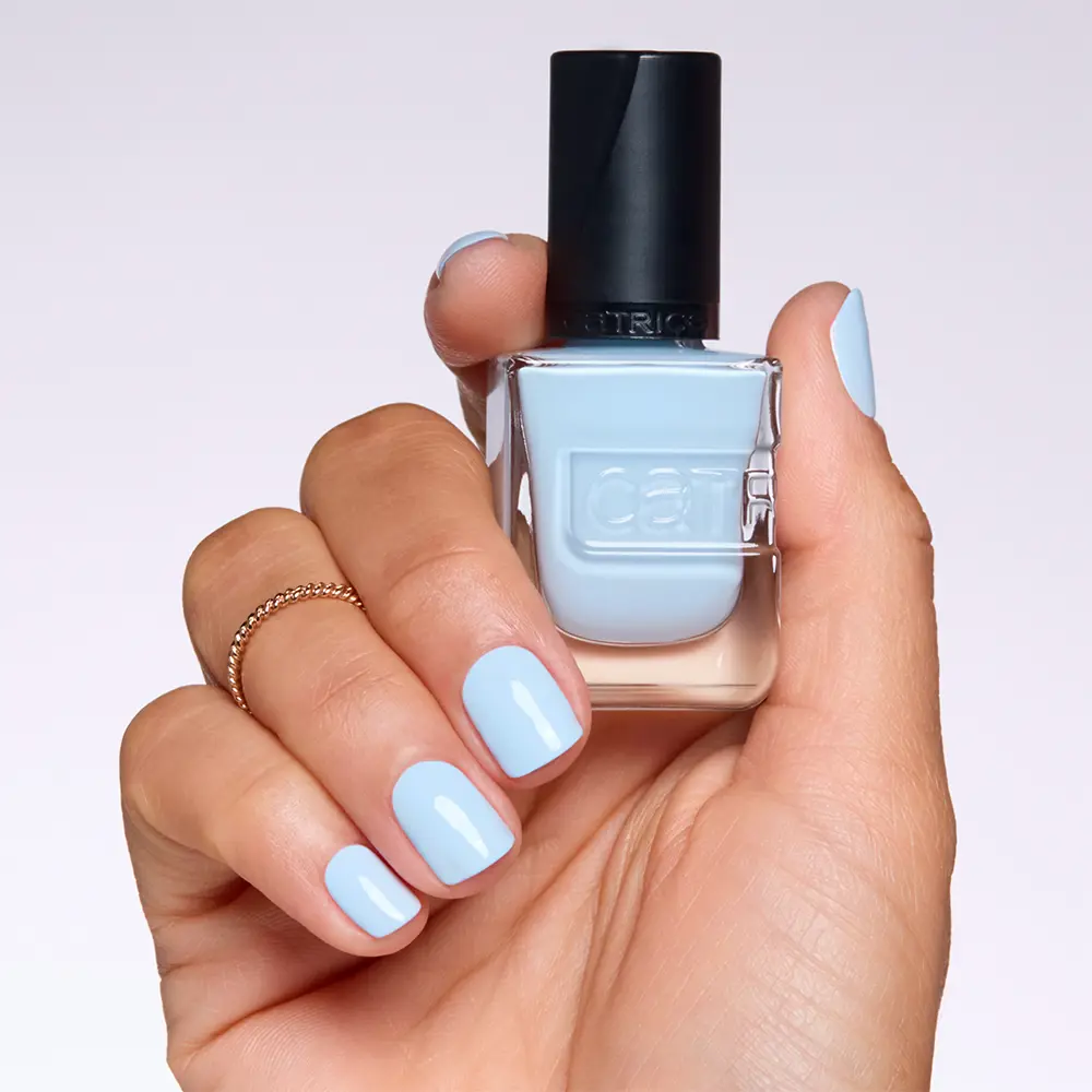 Лак для ногтей Gel affair esmalte de uñas Catrice, цвет 029-Blue You A Kiss, 10,5 мл. — фото 2