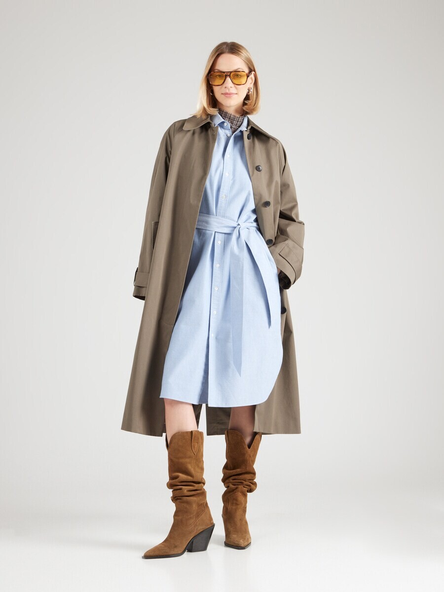 Платье рубашка Polo Ralph Lauren Shirt Dress, светло-синий — фото 4