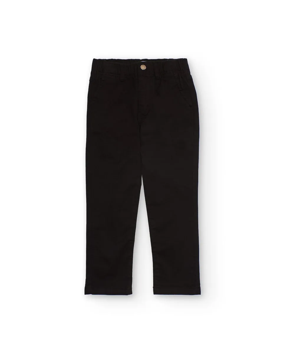 

Черные детские чиносы с эластичной талией Tuc tuc