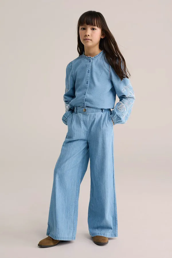 Джинсы свободного кроя blue ridge We Fashion, Light Blue — фото 2