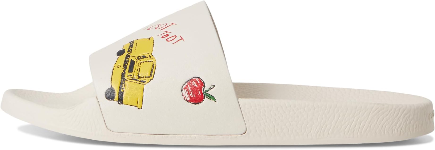 Сандалии COACH Udele Sport Slide with Sketch Print, цвет Chalk — фото 4
