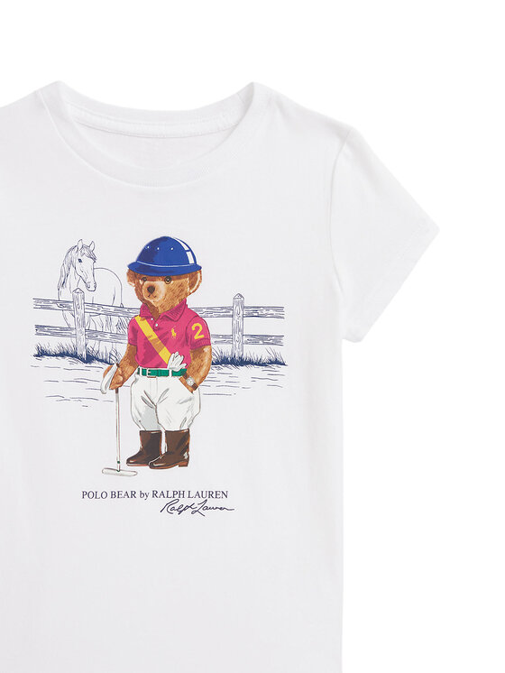 Футболка regular fit 312A96120001 Polo Ralph Lauren, белый — фото 3