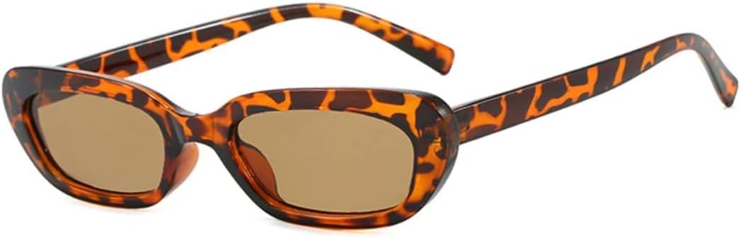 

Солнцезащитные очки с защитой UV400 | Маленькие заклепки конфетных цветов, леопардовый принт | для женщин и мужчин, для занятий спортом на открытом воздухе и вождения DSVIGF, Leopard Light Tea