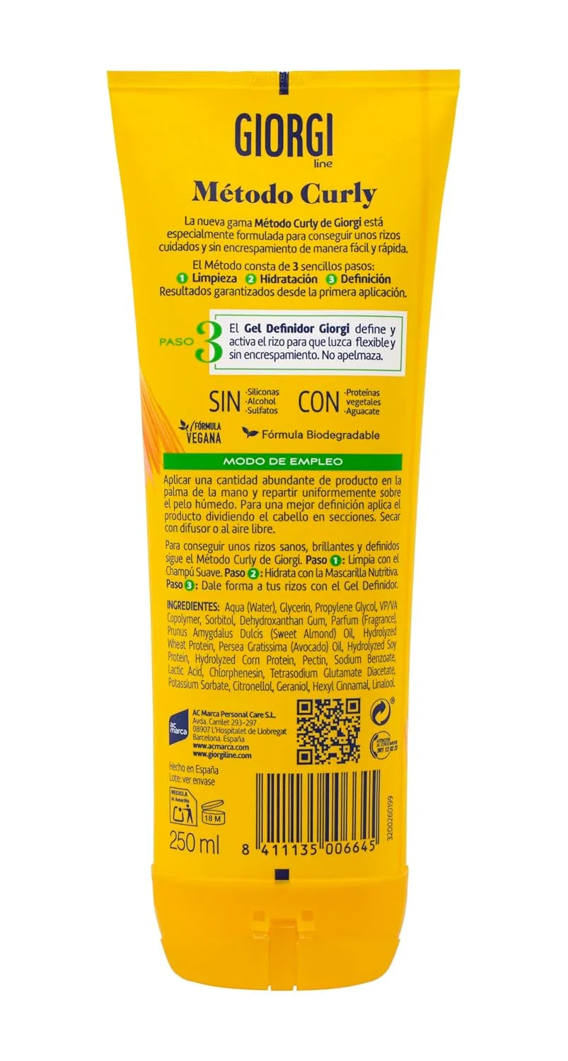 Гель для укладки кудрявых волос GIORGI Line Defining Gel Curly Method, 250 мл Giorgi — фото 2