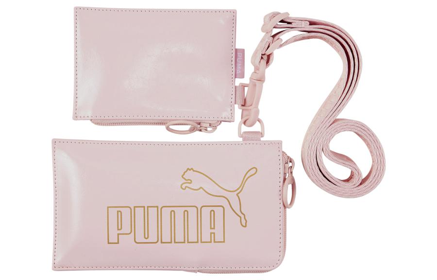 

Искусственная кожа Одноплечевой клатч, Кошелек для монет, Повседневная сумка через плечо Женская Розовый цвет сакуры PUMA