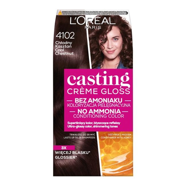 

L'Oreal кастинг краска для волос L'oreal Paris, цвет 4102 šalta kaštoninė