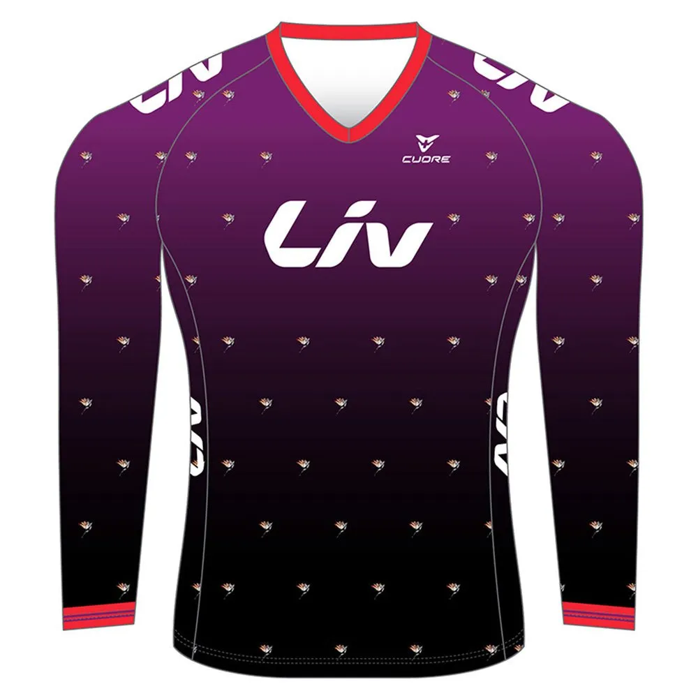 

Джерси с длинным рукавом Liv Factory MTB, фиолетовый