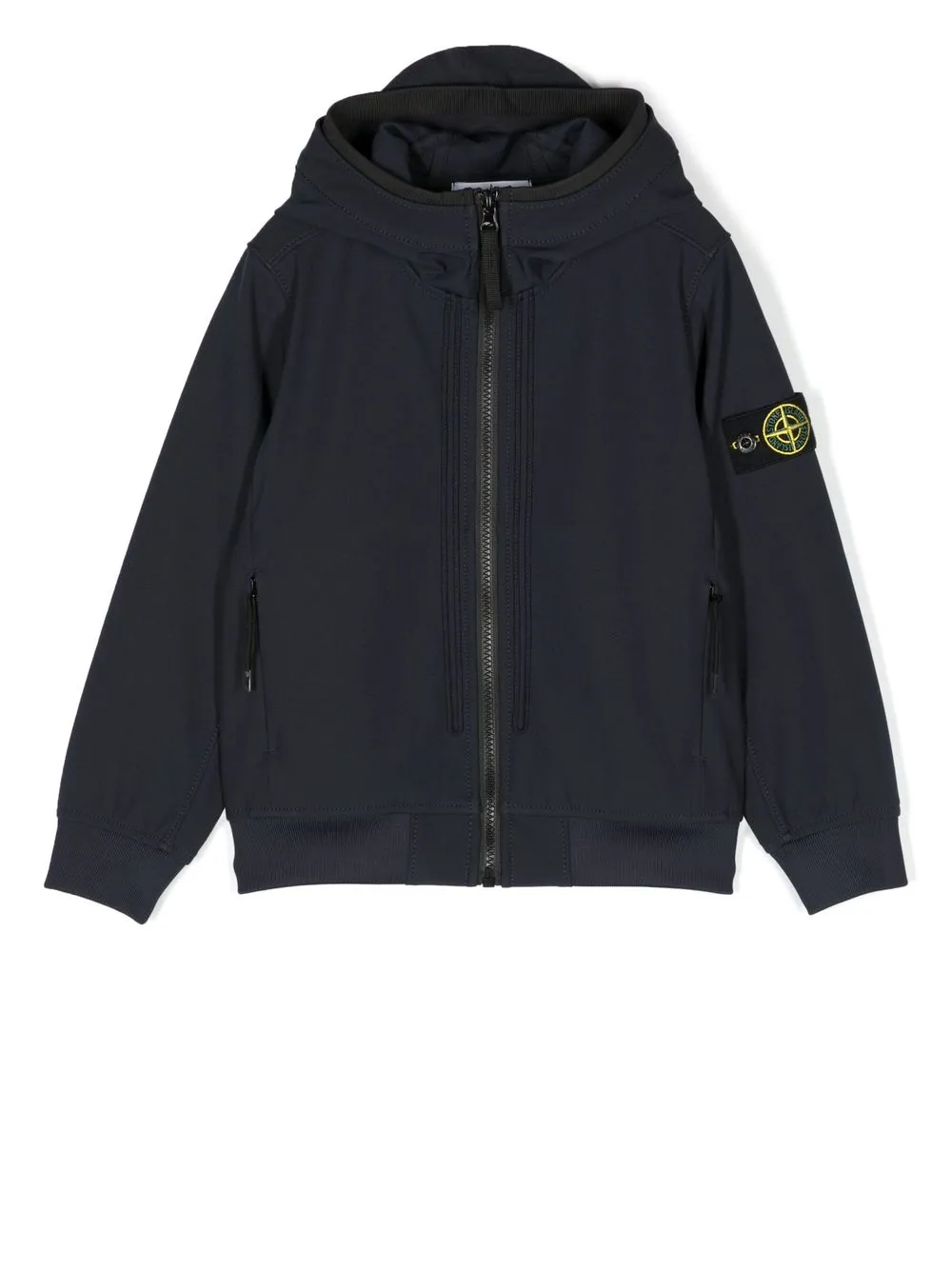 

Куртка с капюшоном и нашивкой-логотипом Stone Island Junior, синий